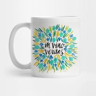 vino veritas yellow Mug